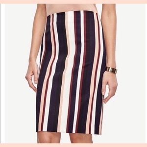 Ann Taylor stripe pencil skirt